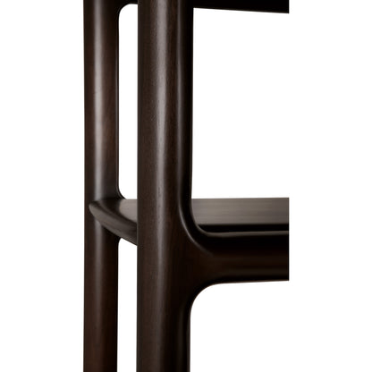 Eda Low Rack - Mahogany Rose Brown