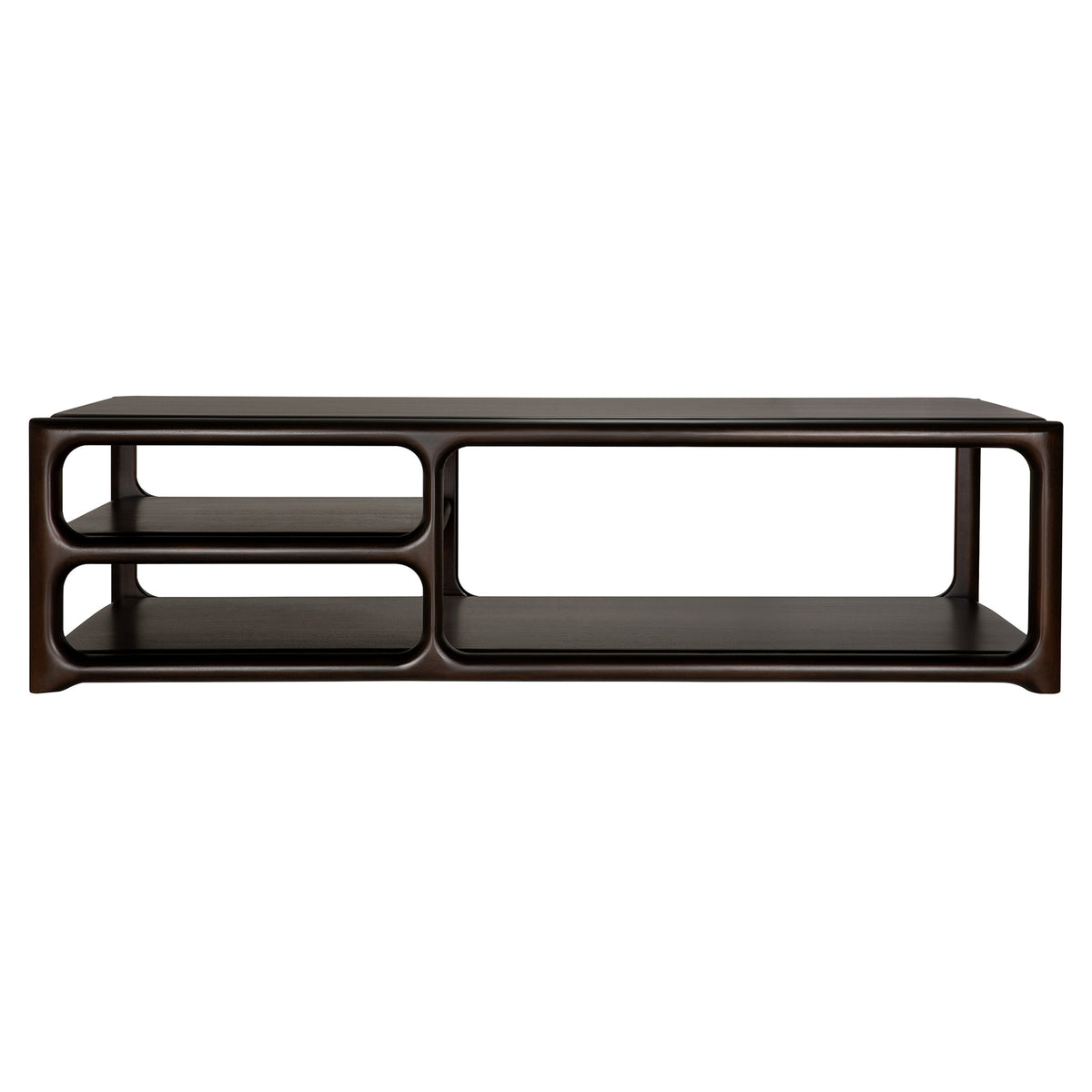 Eda Rectangular Coffee Table - Mahogany Rose Brown