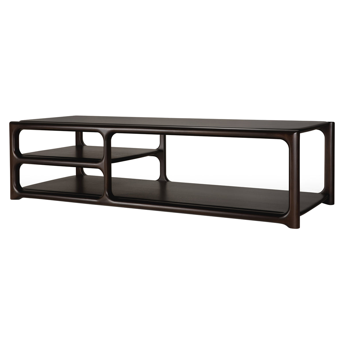 Eda Rectangular Coffee Table - Mahogany Rose Brown