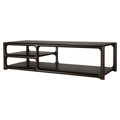 Eda Rectangular Coffee Table - Mahogany Rose Brown