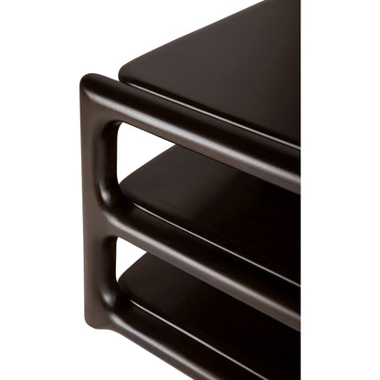 Eda Rectangular Coffee Table - Mahogany Rose Brown