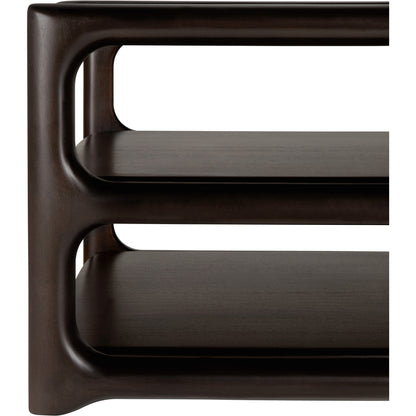Eda Rectangular Coffee Table - Mahogany Rose Brown