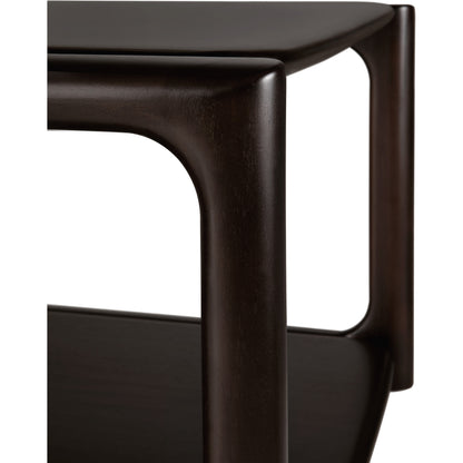 Eda Rectangular Coffee Table - Mahogany Rose Brown