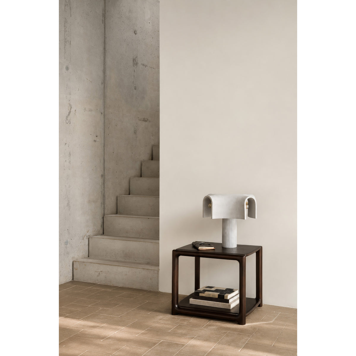 Eda Side Table - Mahogany Rose Brown
