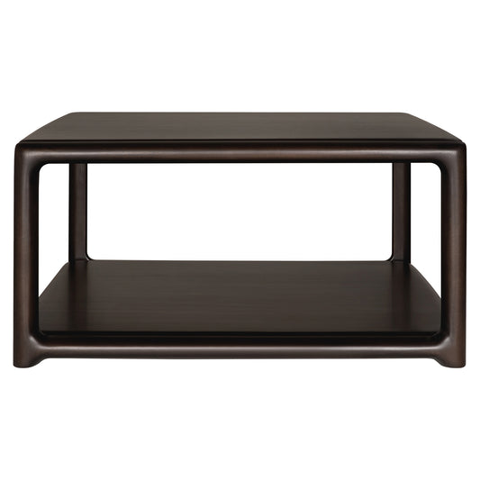 Eda Square Coffee Table - Mahogany Rose Brown