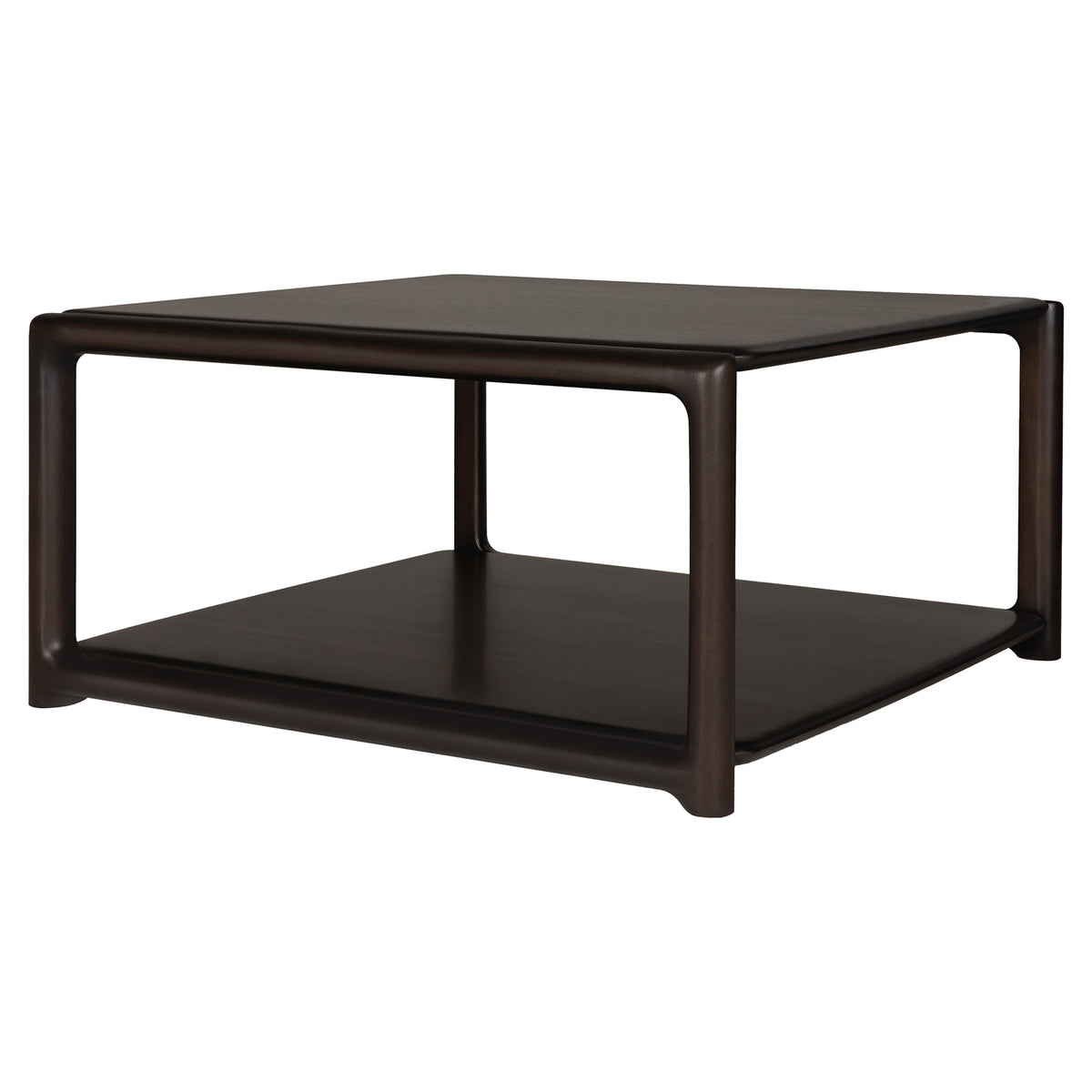 Eda Square Coffee Table - Mahogany Rose Brown