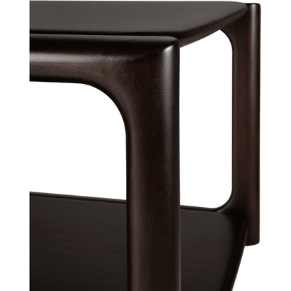 Eda Square Coffee Table - Mahogany Rose Brown