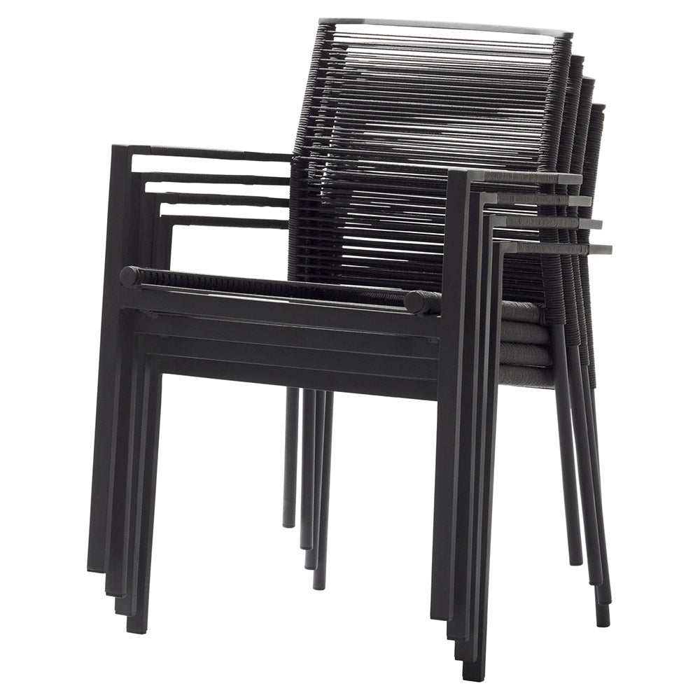Edge Armchair -  Taupe Cushion, Anthracite Frame