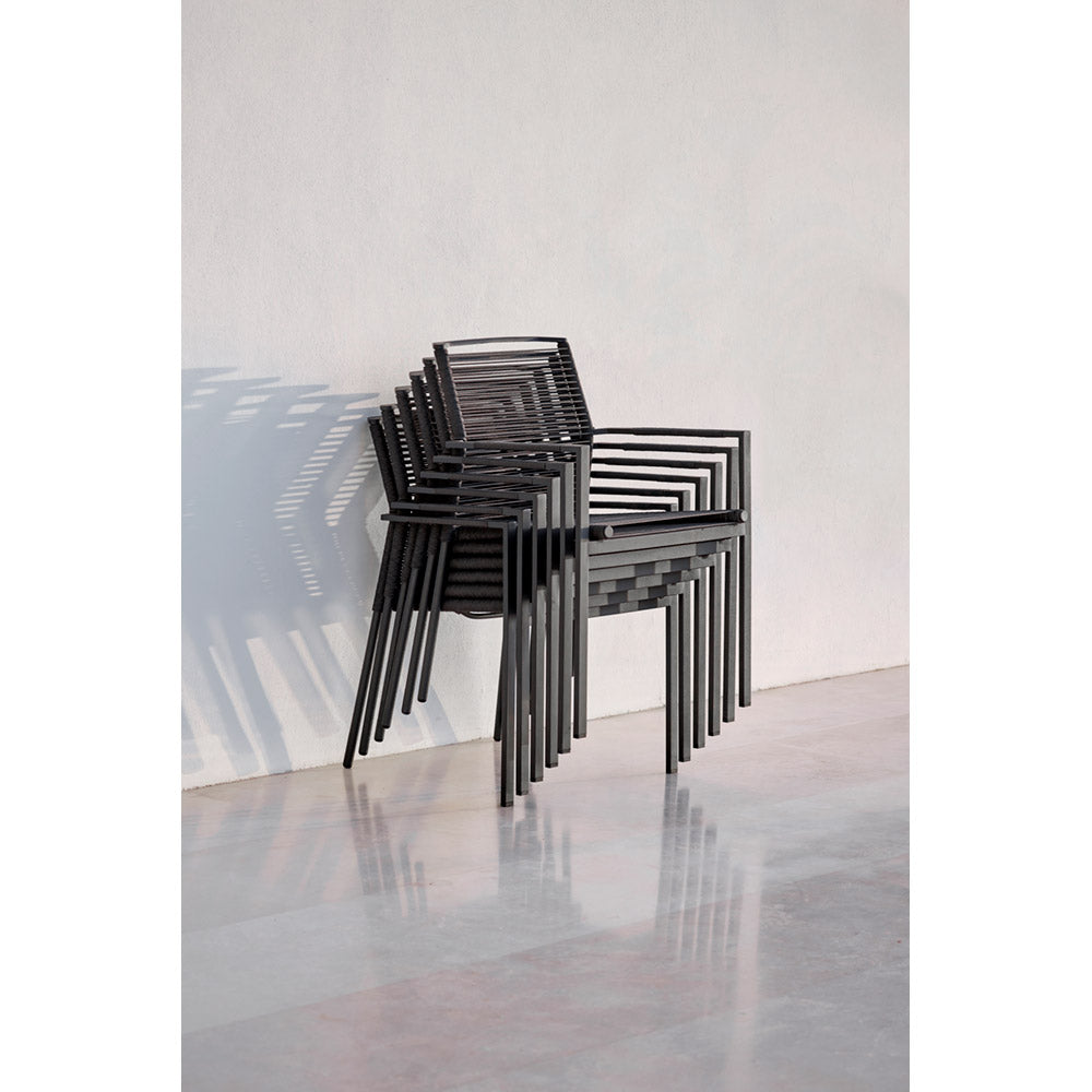 Edge Armchair -  Taupe Cushion, Anthracite Frame