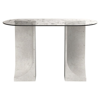 Edge Console Table - Cast Glass Top