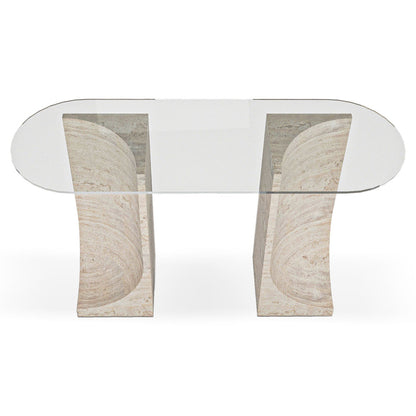 Edge Console Table - Glass Top