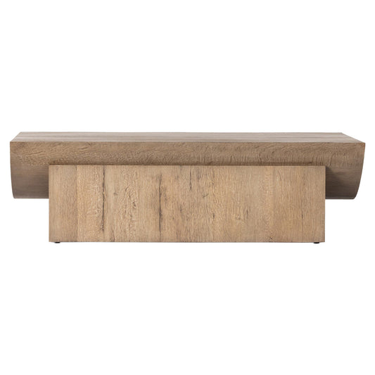 Elbert Coffee Table - Rustic Oak Veneer
