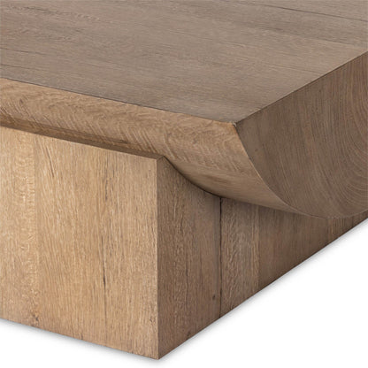 Elbert Coffee Table - Rustic Oak Veneer