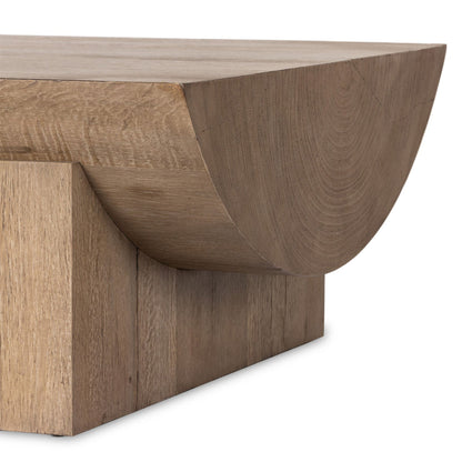 Elbert Coffee Table - Rustic Oak Veneer