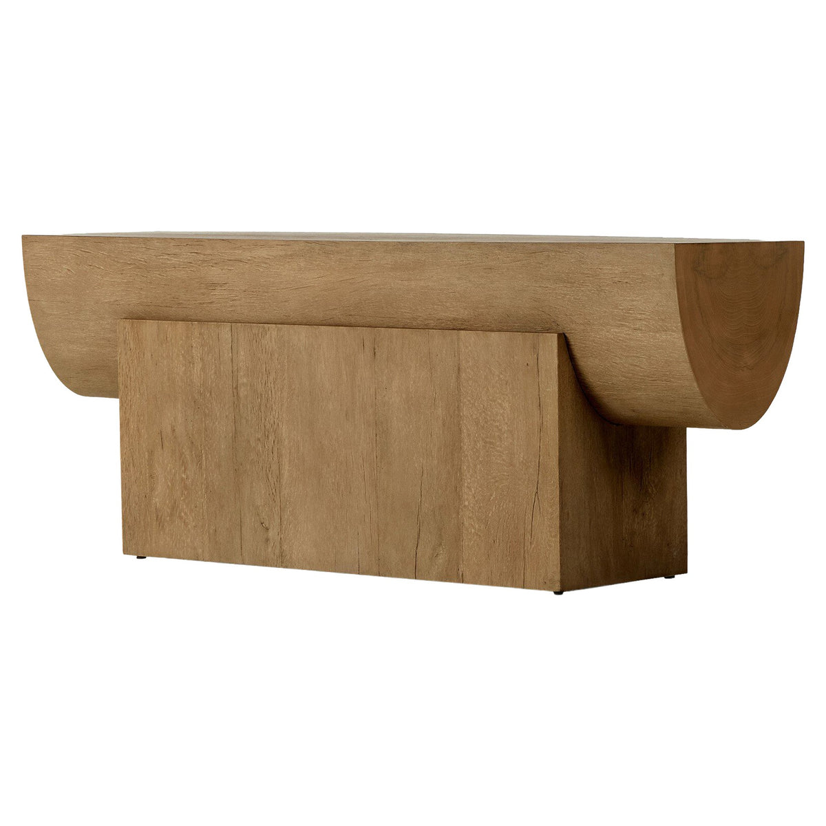 Elbert Console Table - Rustic Oak Veneer