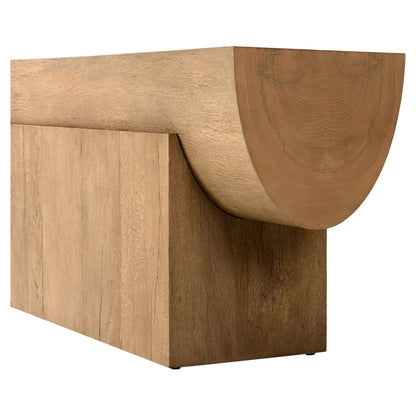 Elbert Console Table - Rustic Oak Veneer