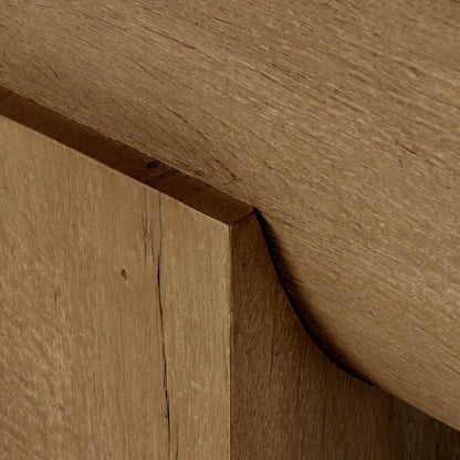 Elbert Console Table - Rustic Oak Veneer
