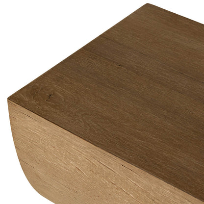 Elbert Console Table - Rustic Oak Veneer