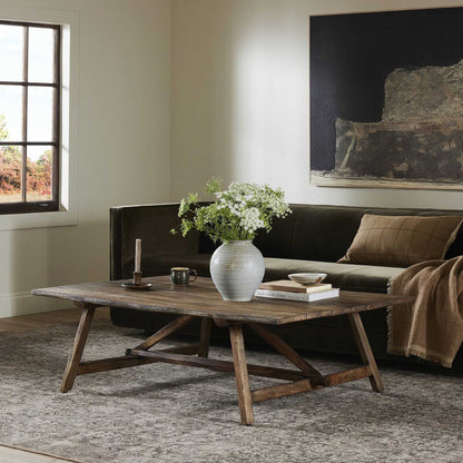 Elio Coffee Table Small - Burnt Bleached Oak