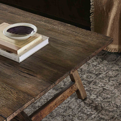 Elio Coffee Table Small - Burnt Bleached Oak