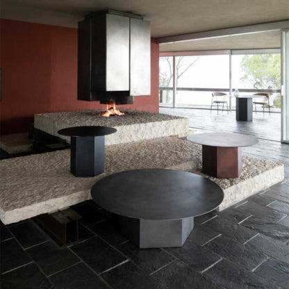 Epic Round Steel Coffee Table - Black