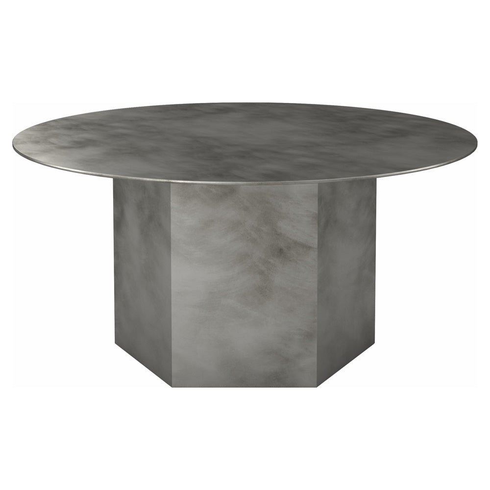 Epic Round Steel Coffee Table - Gray