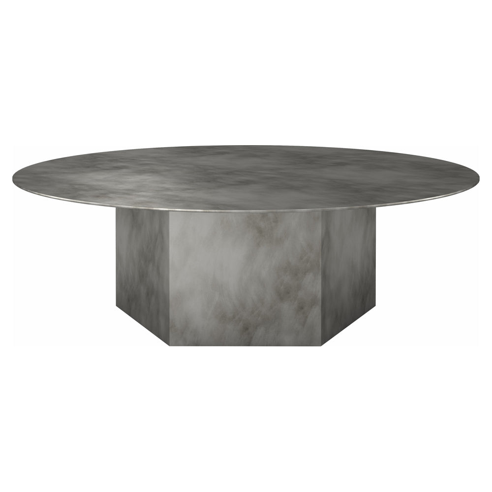 Epic Round Steel Coffee Table - Gray