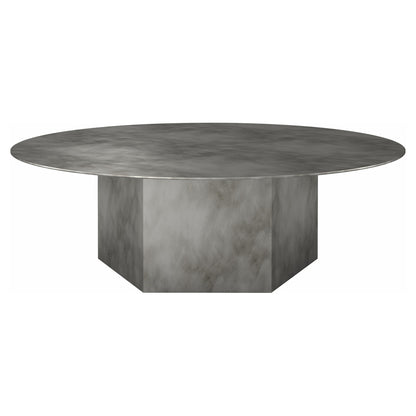 Epic Round Steel Coffee Table - Gray