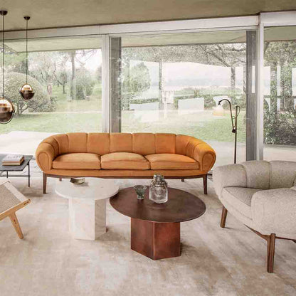 Epic Round Steel Coffee Table - Gray