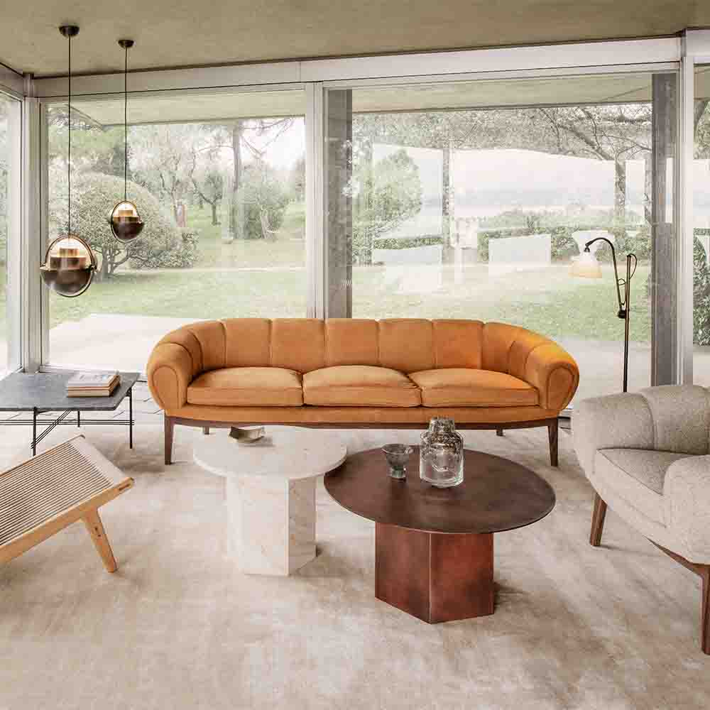 Epic Round Steel Coffee Table - Red