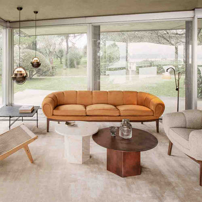 Epic Round Steel Coffee Table - Red