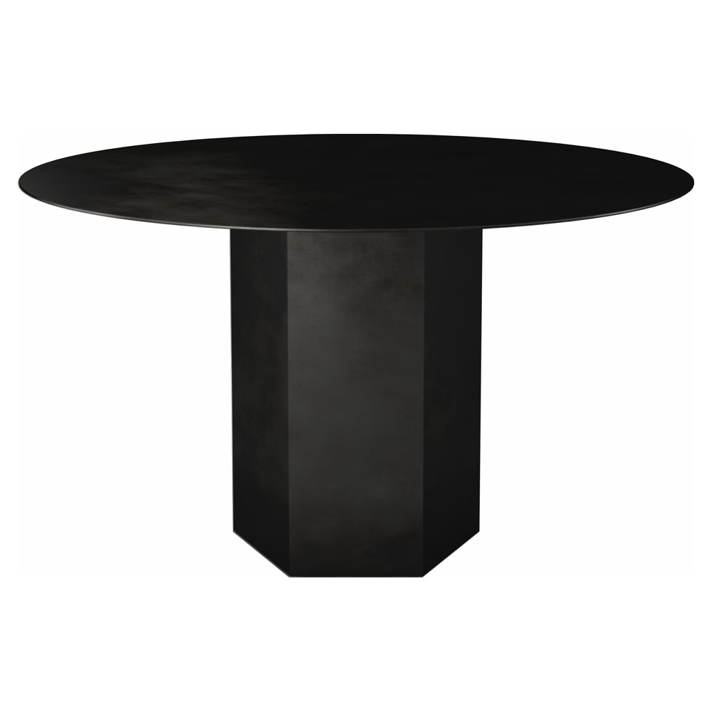 Epic Round Steel Dining Table - Black