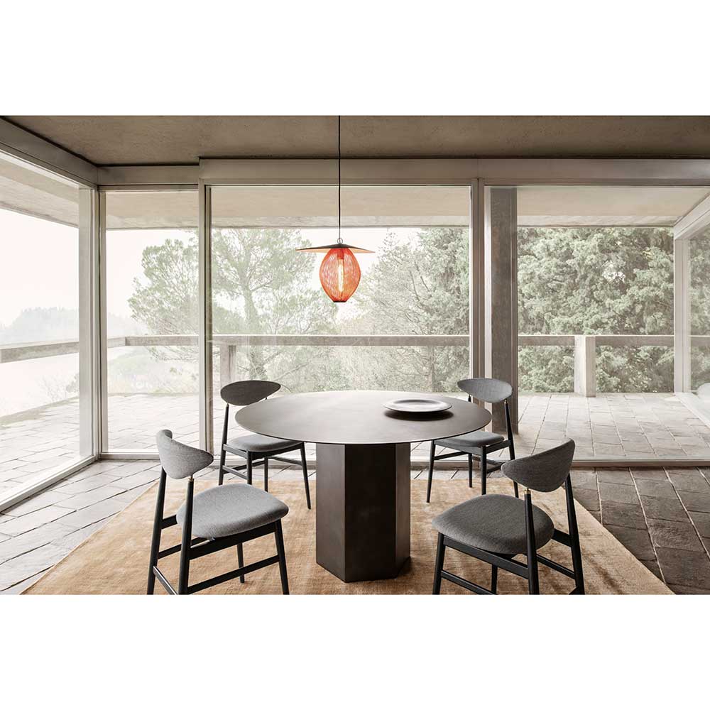 Epic Round Steel Dining Table - Black