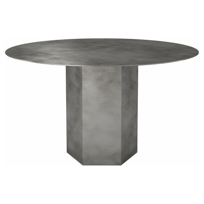 Epic Round Steel Dining Table - Gray