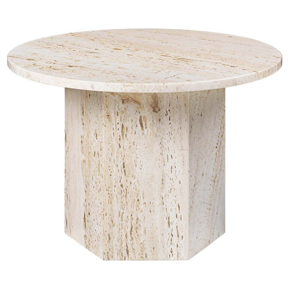 Epic Round Marble Coffee Table - White