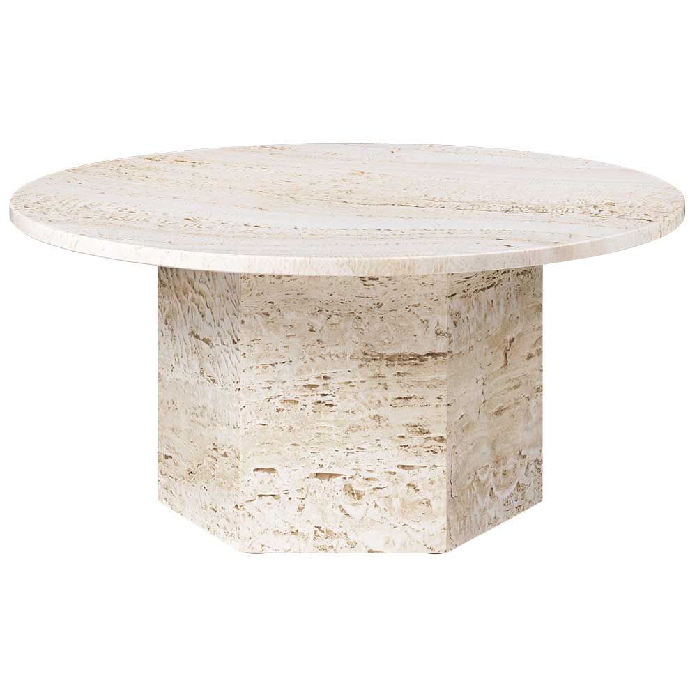 Epic Round Marble Coffee Table - White