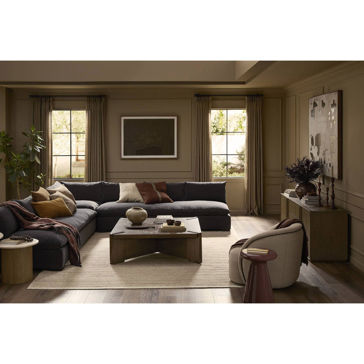 Ersa Coffee Table - Tobacco Oak