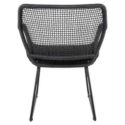 Esta Arm Chair - Black Wicker