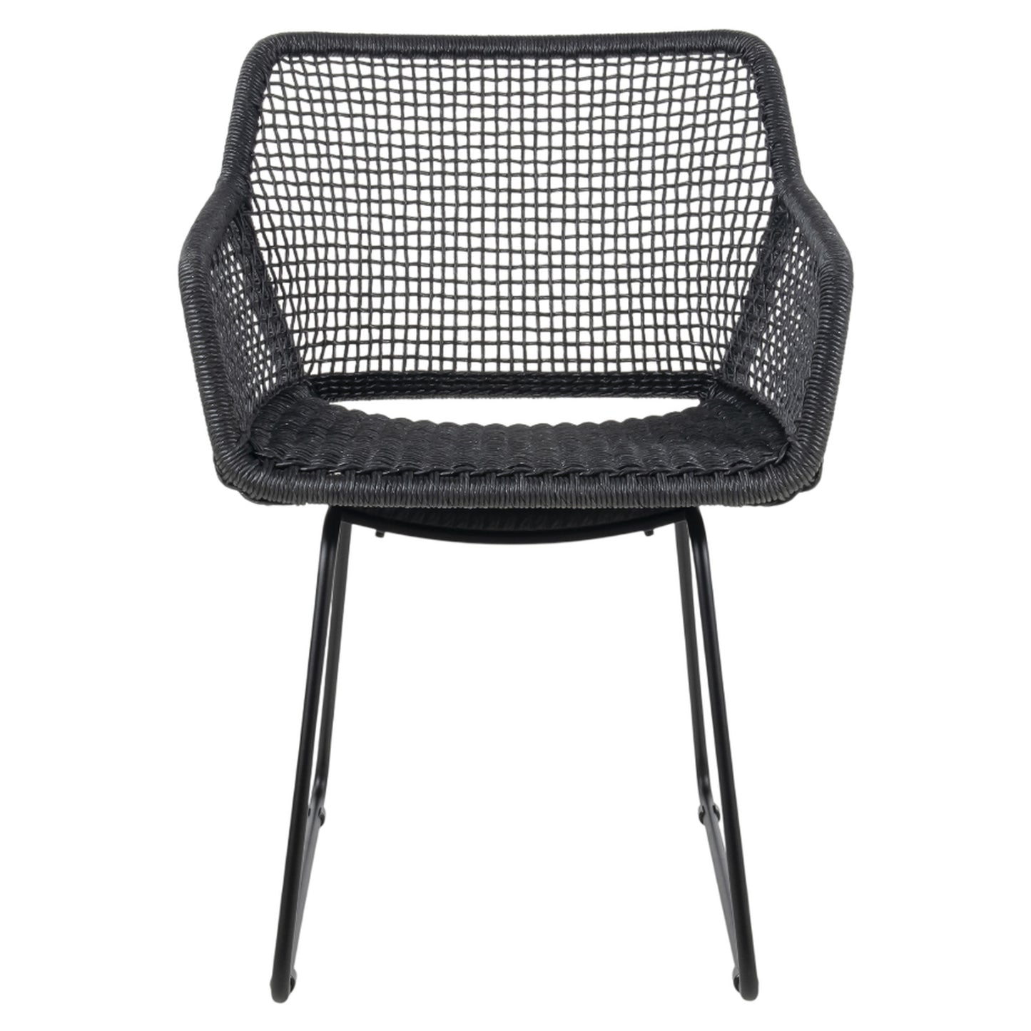 Esta Arm Chair - Black Wicker