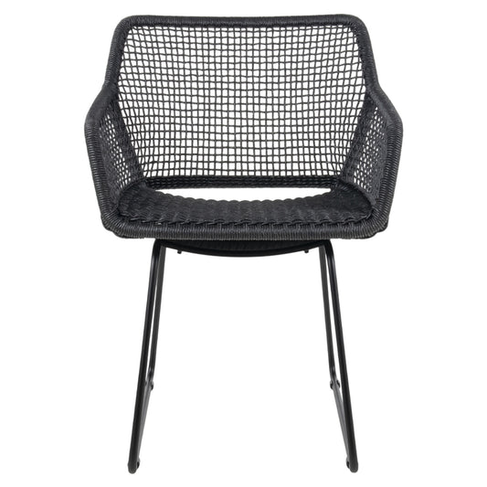 Esta Arm Chair - Black Wicker