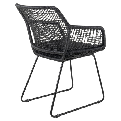 Esta Arm Chair - Black Wicker