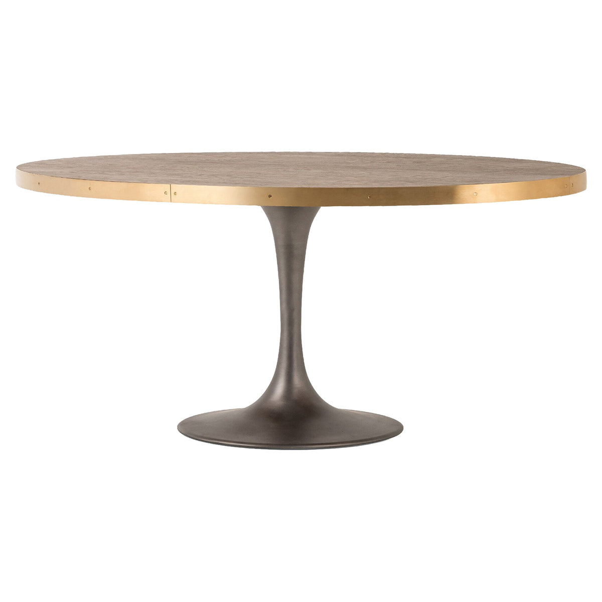 Evans Oval Dining Table - Reclaimed Burnt Oak
