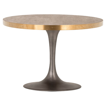 Evans Oval Dining Table - Reclaimed Burnt Oak