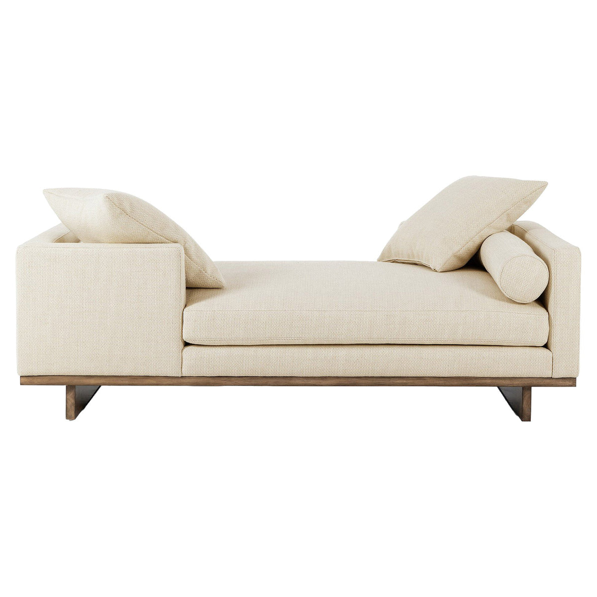 Everly Tete A Tete Chaise - Irving Taupe