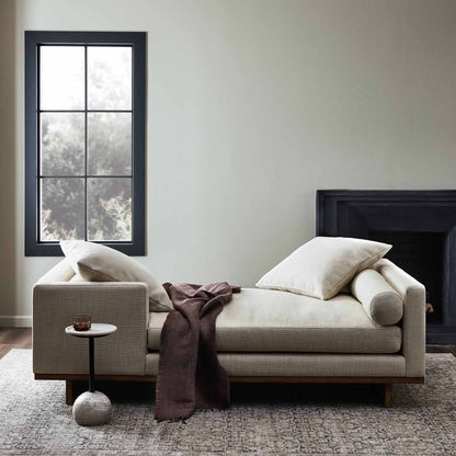 Everly Tete A Tete Chaise - Irving Taupe