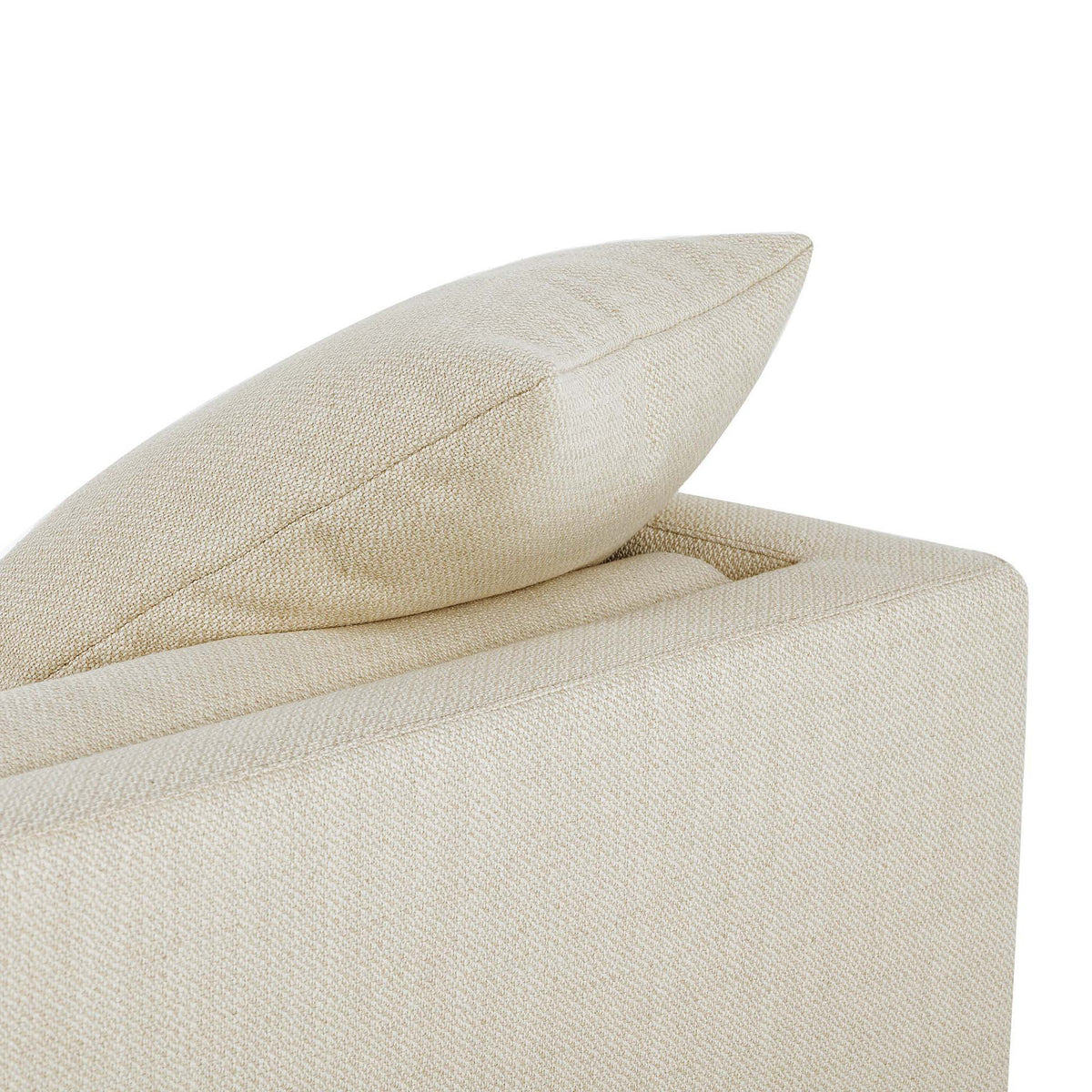 Everly Tete A Tete Chaise - Irving Taupe