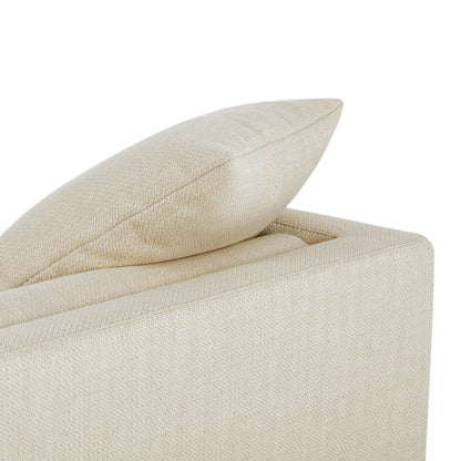 Everly Tete A Tete Chaise - Irving Taupe