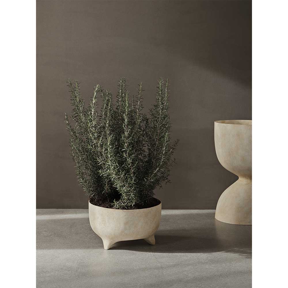 Evoke Pot Low - Warm Sand