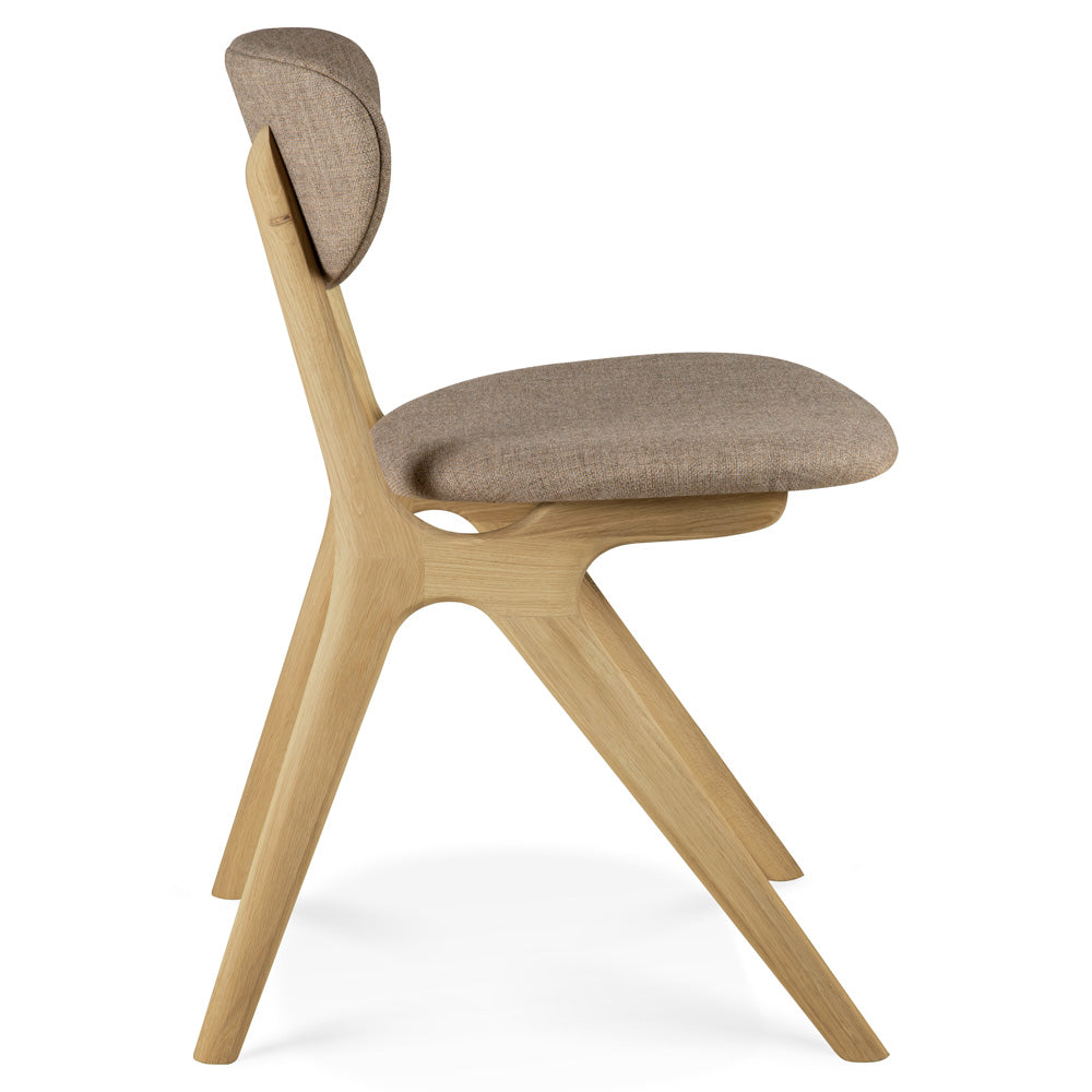 Eye Dining Chair - Warm Grey fabric, Oak