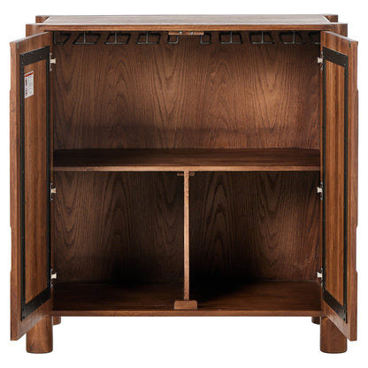 Ezri Bar Cabinet - Cocoa Oak